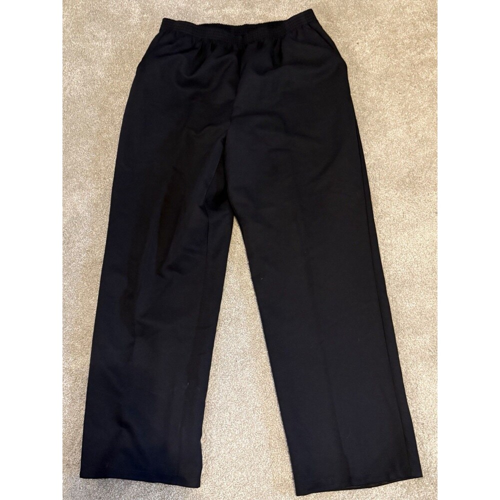 Alfred Dunner  Classic Fit Pull On Pants Size 12 Black